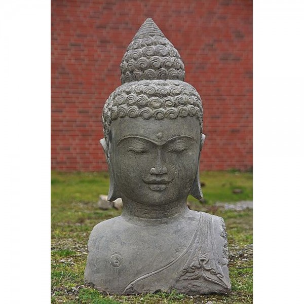 Startseite » Lavasteinfiguren » Buddha Köpfe » Buddha Kopf