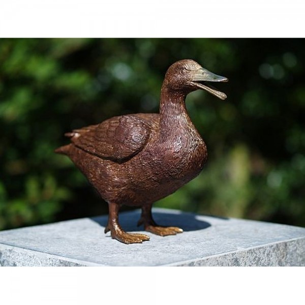 Ente Tierfigur Aus Bronze